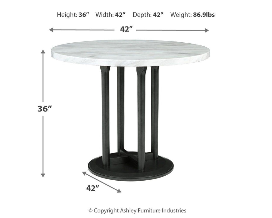 Centiar - Round Drm Counter Table