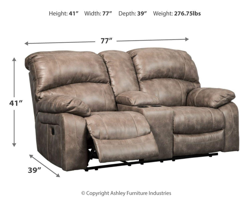 Dunwell - Pwr Rec Loveseat/con/adj Hdrst