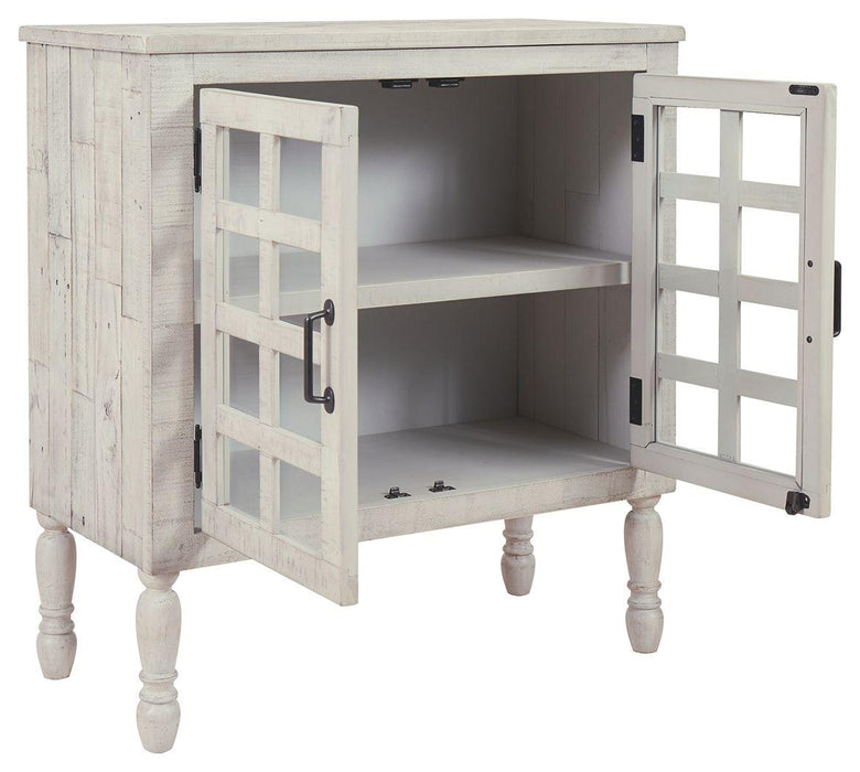 Falkgate - Whitewash - Accent Cabinet