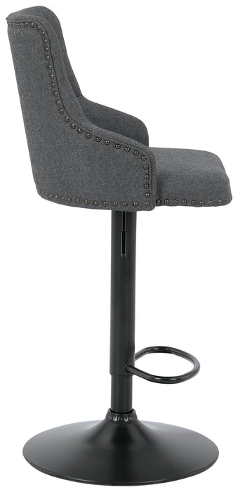 Gaddison - Tall Uph Swivel Barstool(2/cn)