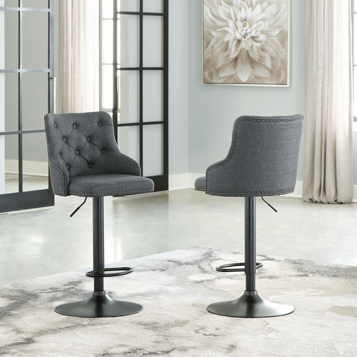 Gaddison - Tall Uph Swivel Barstool(2/cn)