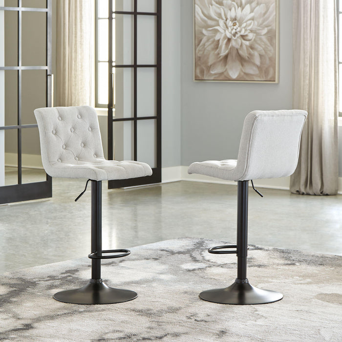 Gaddison - Tall Uph Swivel Barstool(2/cn)