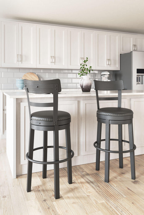 Valebeck - Tall Uph Swivel Barstool(1/cn)