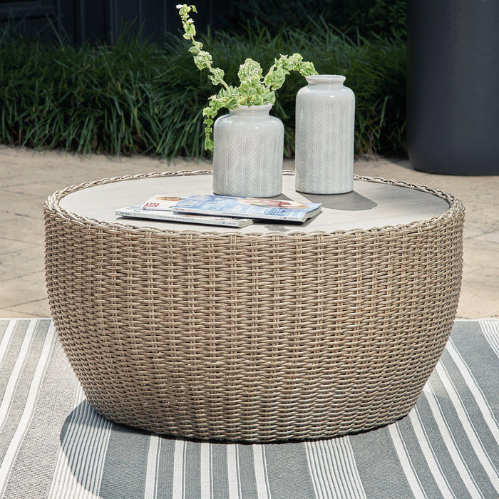 Danson Beige Outdoor Coffee Table