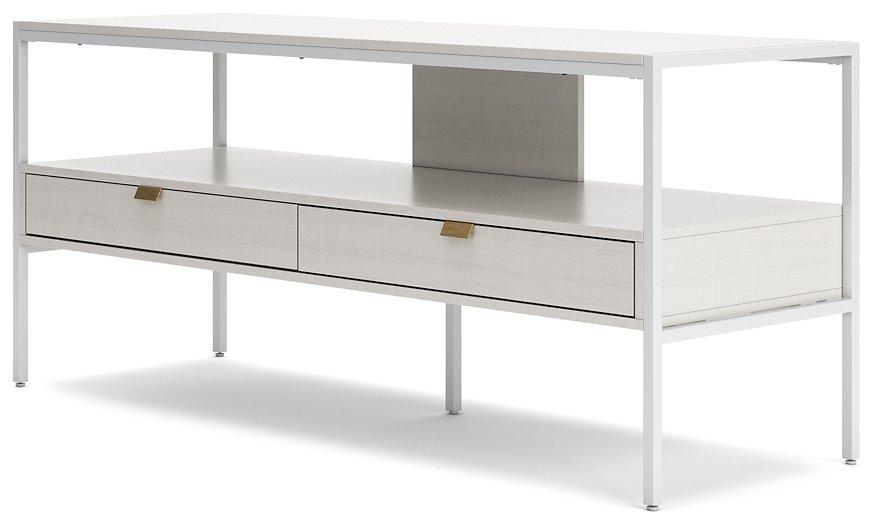 Deznee White 60" TV Stand