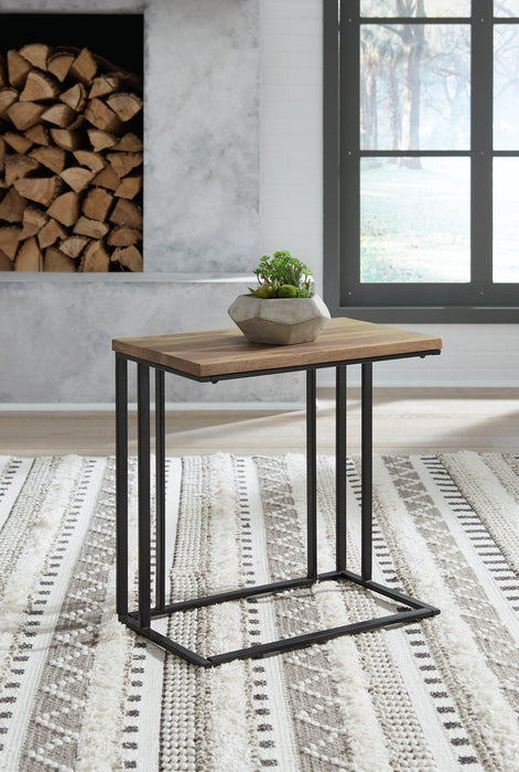 Bellwick Natural/Black Chairside End Table