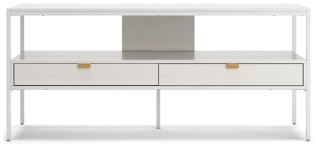 Deznee White 60" TV Stand