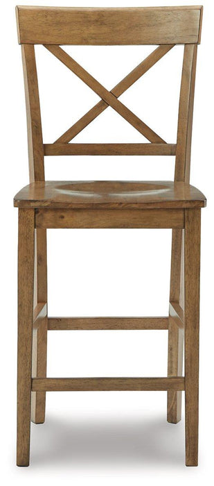 Shully Natural Counter Height Bar Stool