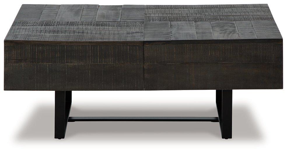 Kevmart Grayish Brown/Black Coffee Table