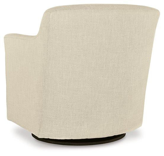 Bradney Linen Swivel Accent Chair