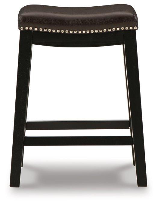 Lemante Dark Brown Counter Height Bar Stool