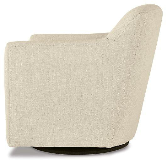 Bradney Linen Swivel Accent Chair