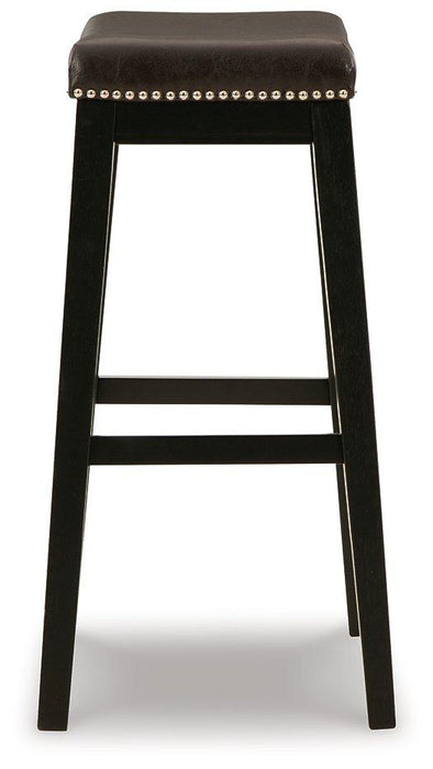 Lemante Dark Brown Bar Height Bar Stool