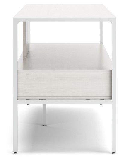 Deznee White 60" TV Stand