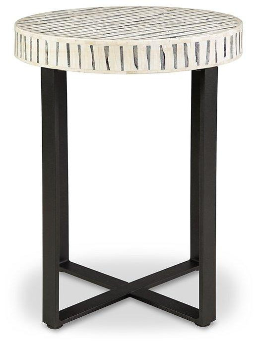 Crewridge Black/Cream Accent Table