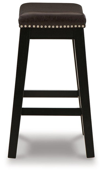 Lemante Dark Brown Counter Height Bar Stool