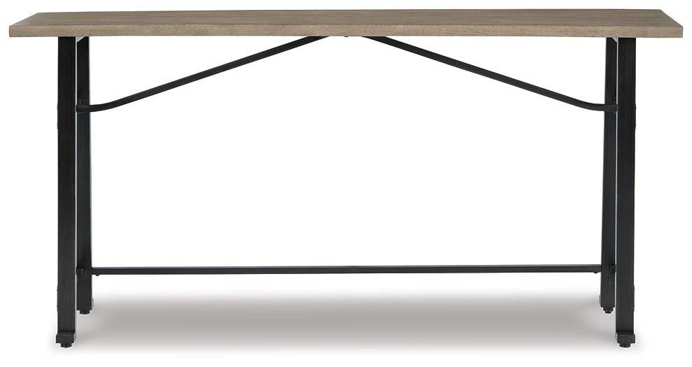 Lesterton Light Brown/Black Long Counter Table