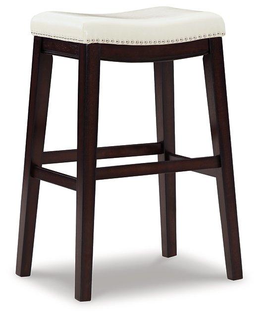 Lemante Ivory/Brown Bar Height Bar Stool