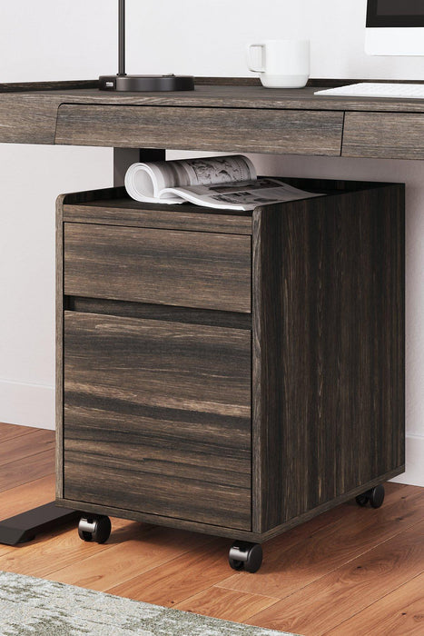 Zendex Dark Brown File Cabinet