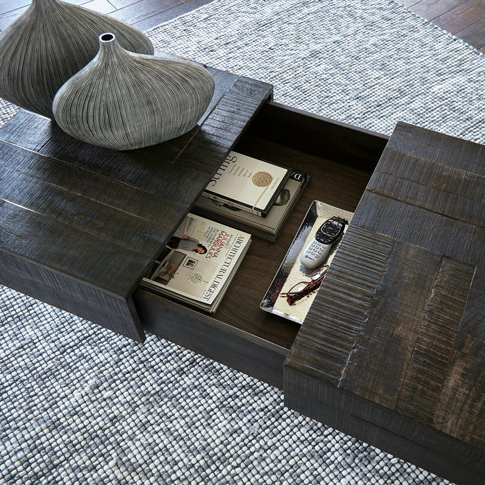 Kevmart Grayish Brown/Black Coffee Table