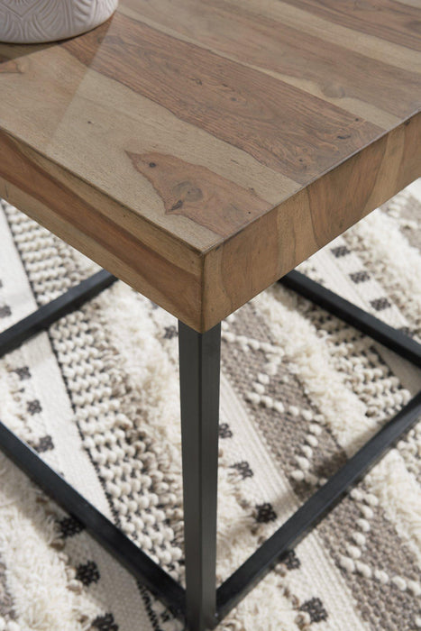 Bellwick Natural/Black End Table