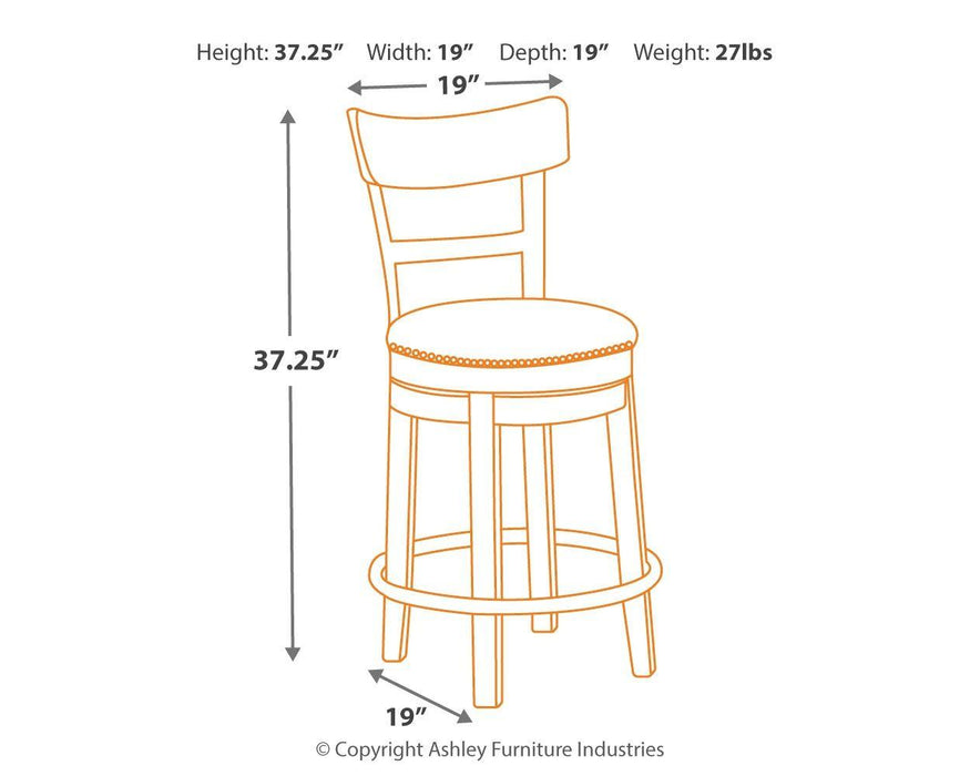 Pinnadel - Uph Swivel Barstool (1/cn)