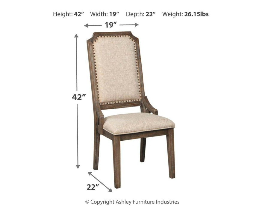 Wyndahl - Dining Uph Side Chair (2/cn) - Framed Back