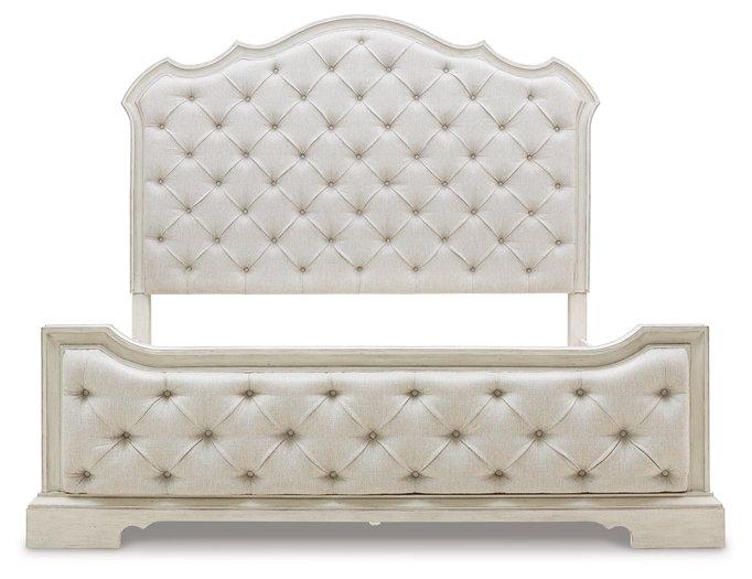 Arlendyne Antique White California King Upholstered Bed