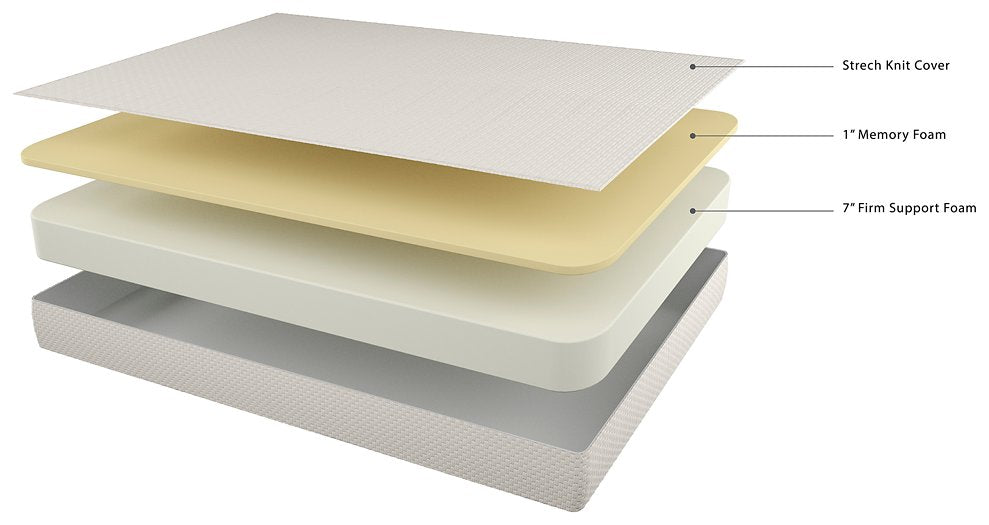 Chime 8 Inch Memory Foam Mattress in a Box