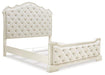 Arlendyne Antique White California King Upholstered Bed image