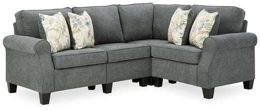 Alessio Charcoal 3-Piece Sectional image