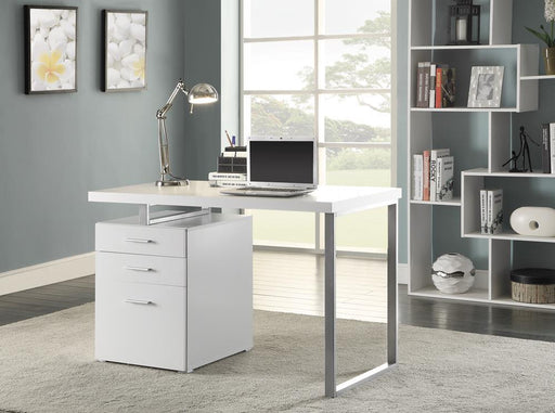 G800325 Contemporary White Writing Desk image