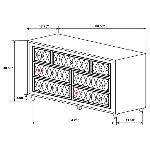 223521KE-S5 EASTERN KING BED 5 PC SET image